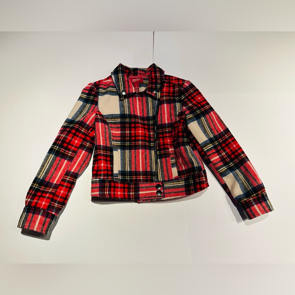 Arizona Jean Co Plaid Moto Jacket Size: M (8)